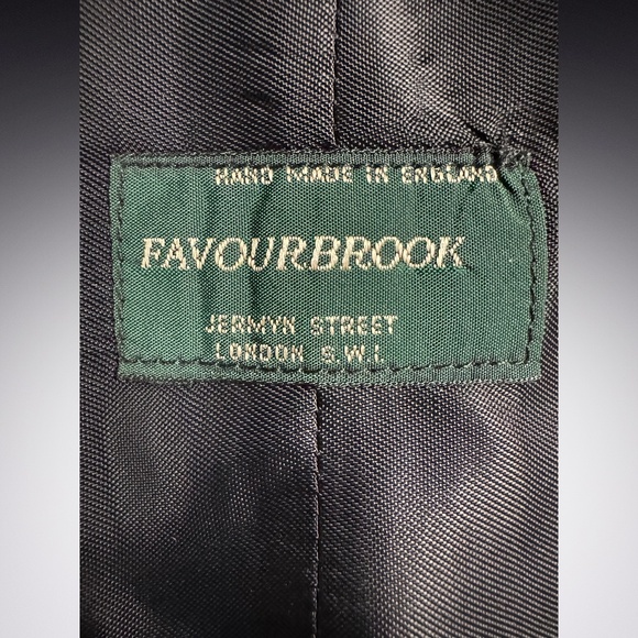 Favourbrook London Vintage Mens Bespoke Custom Silk Tuxedo Vest Size 40 - Picture 8 of 9